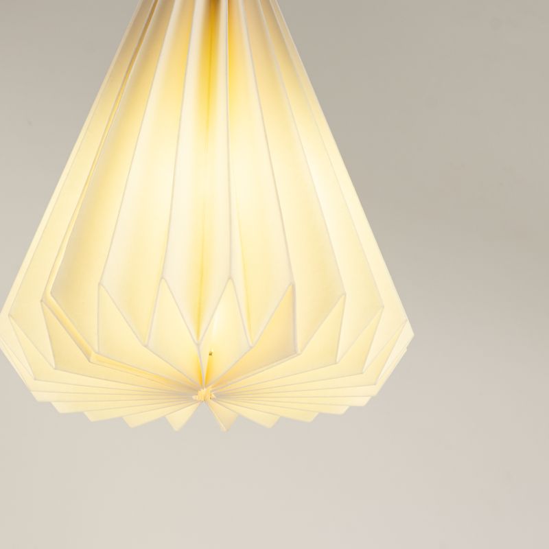 Geometrisk lampskärm i papper