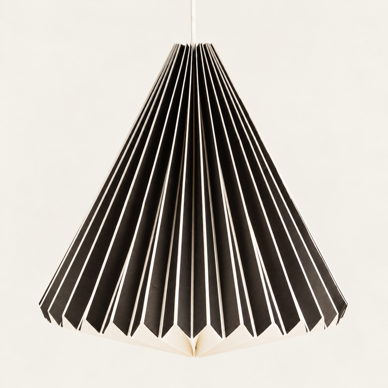 Varm geometrisk lampskärm i papper