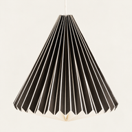 Varm geometrisk lampskärm i papper