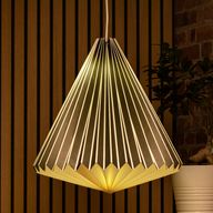 Varm geometrisk lampskärm i papper