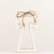 Med Mango Wood Halo Angel - Vit Emalj