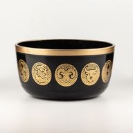 Svarta Zodiak-skålar - Set om 3 - 15 cm, 19 cm, 20 cm