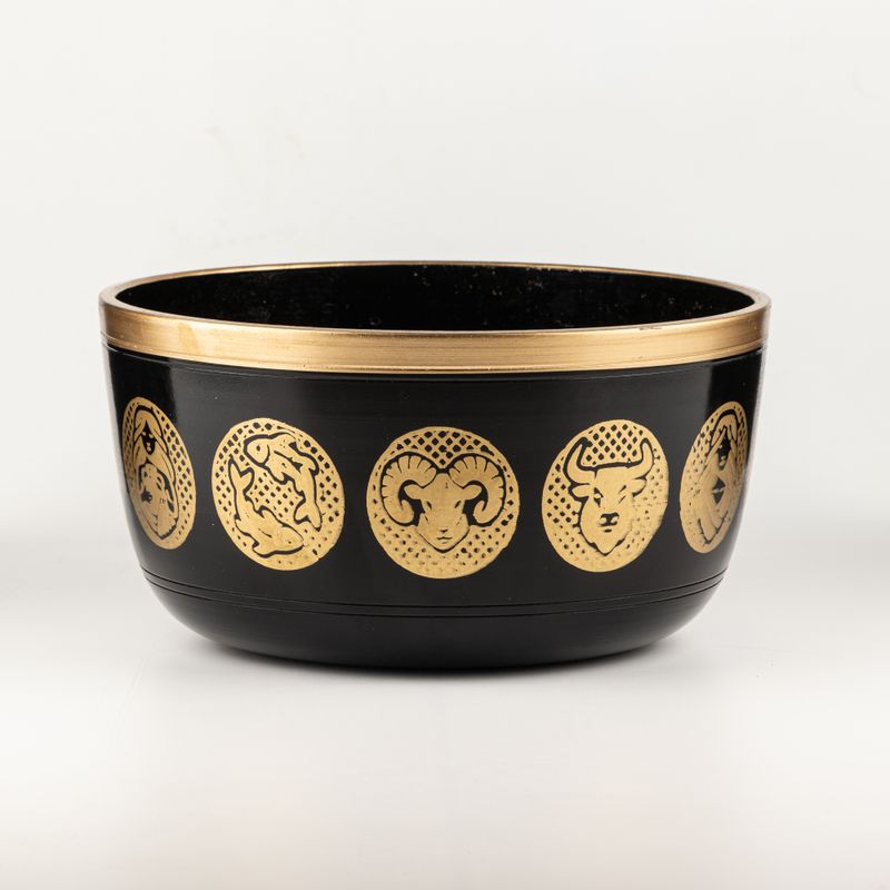 Svarta Zodiak-skålar - Set om 3 - 15 cm, 19 cm, 20 cm