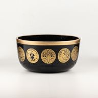 Svarta Zodiak-skålar - Set om 3 - 15 cm, 19 cm, 20 cm