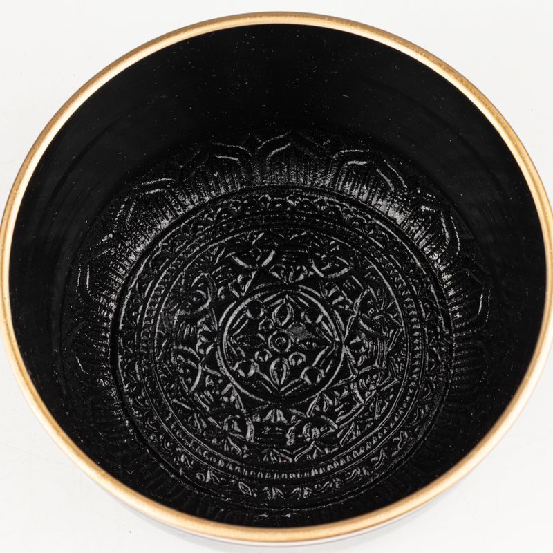 TRUE NORTH - Svart Klangskålset - 15x7,5 cm