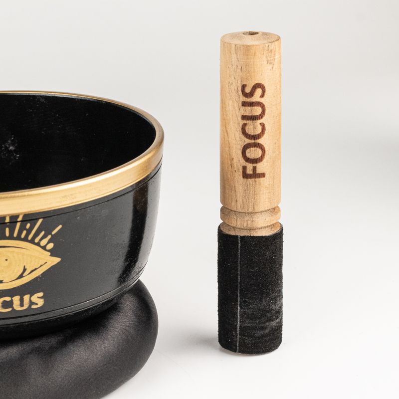 FOCUS - Svart Klangskålset - 15x7,5 cm