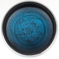 Stor Klangskål - Dammig Blå - 32x15cm - Design 1