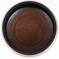 Stor Klangskål - Plommon - 32x15cm - Design 2