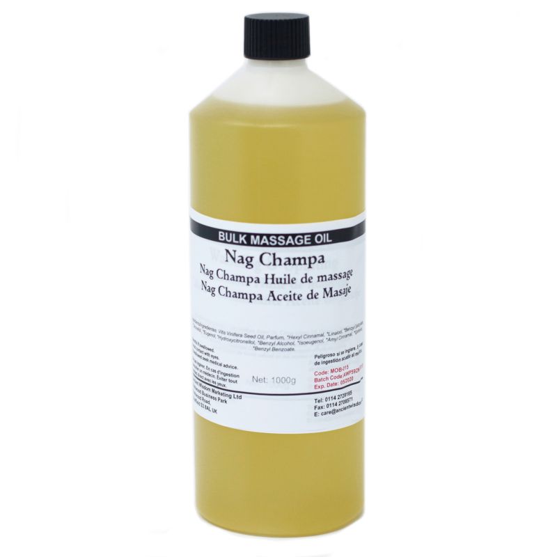 Nag Champa Massageolja - 1kg