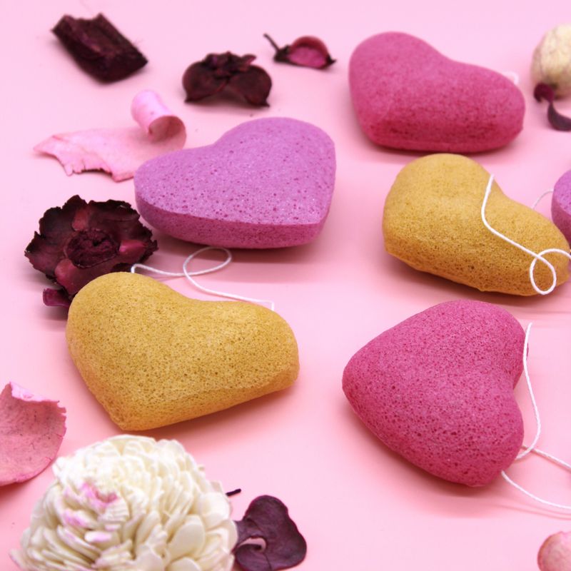 Hjärtformad Konjacsvamp - Persika