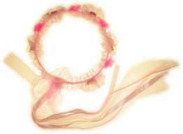 Festligt Diadem - Rosa Slöja till Möhippa