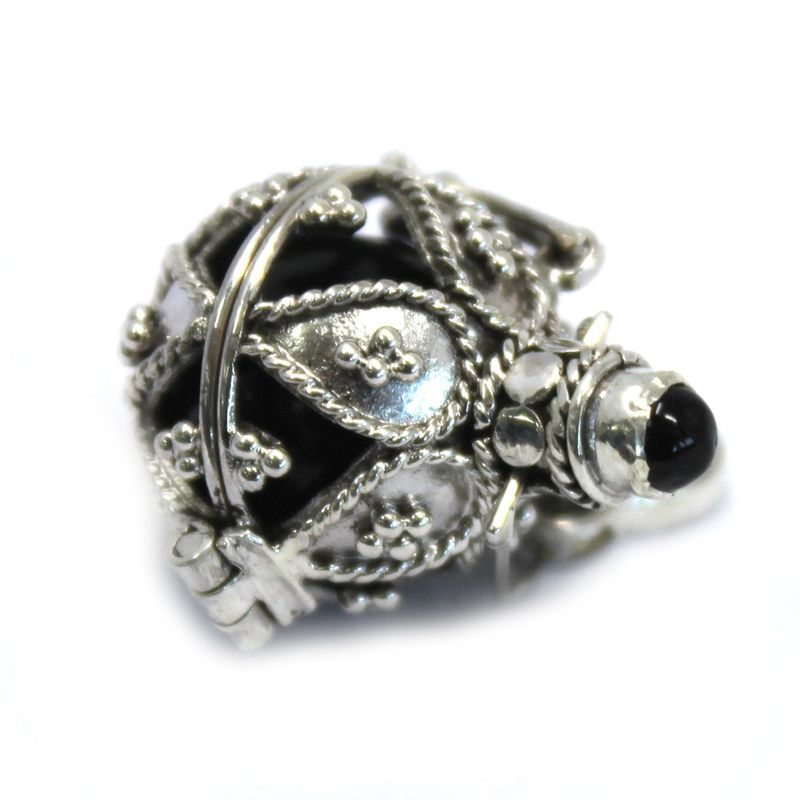 Ängelklocka i Silver - Mörker - 16mm