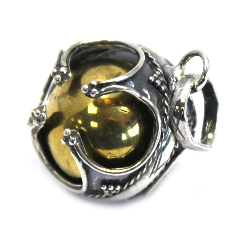 Ängelklocka i Silver - Välstånd - 16mm