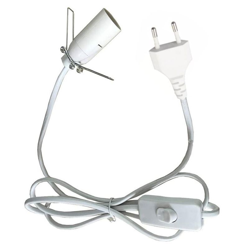 Vit Kabel till Lampor - EU