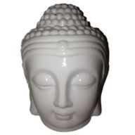 Buddhas Huvud Oljebrännare - Vit