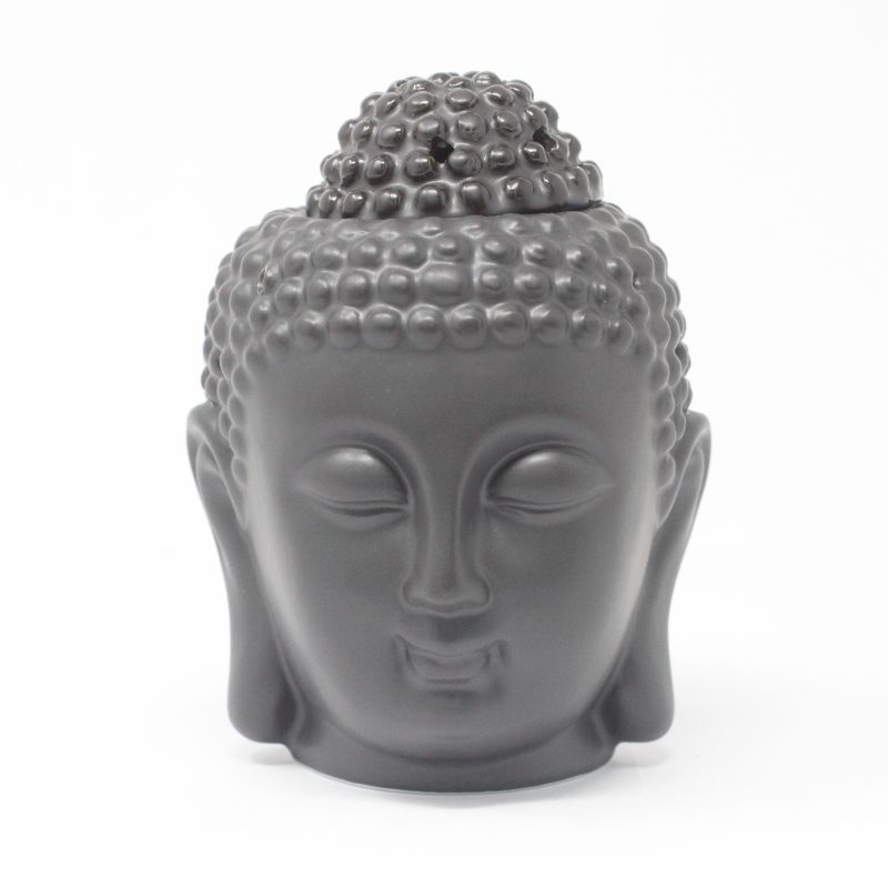 Buddhas Huvud Oljebrännare - Svart