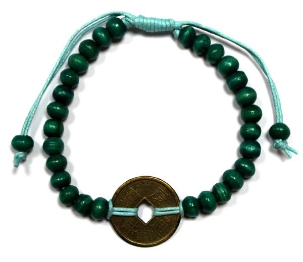 Feng-Shui Lyckoarmband - Grön