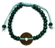 Feng-Shui Lyckoarmband - Grön