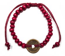 Feng-Shui Lyckoarmband - Röd
