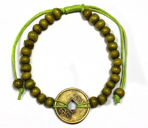 Feng-Shui Lyckoarmband - Limegrön