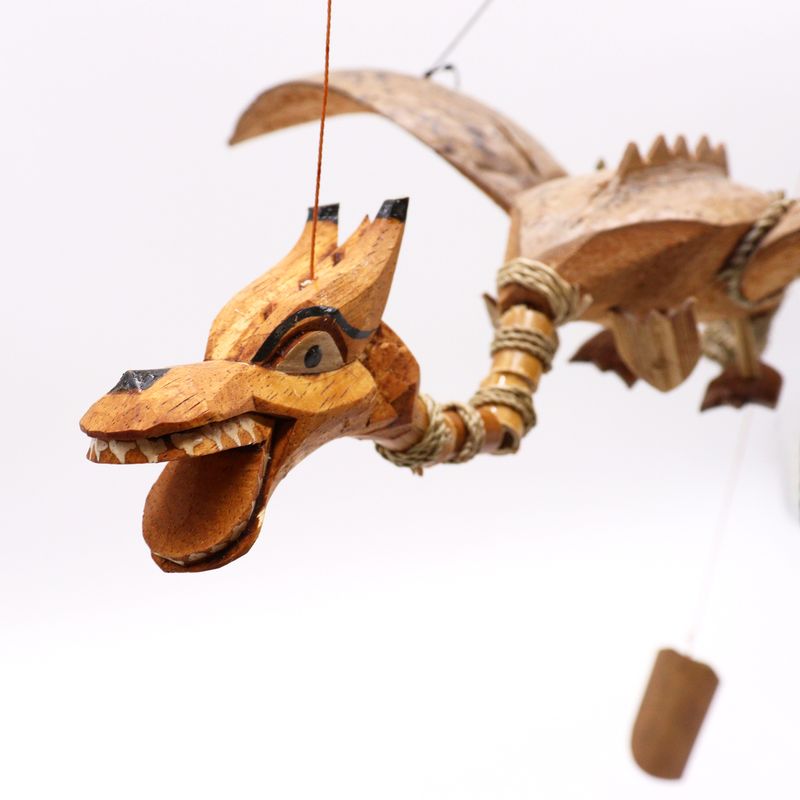Naturlig Hängande Drake av Kokosnöt 37cm