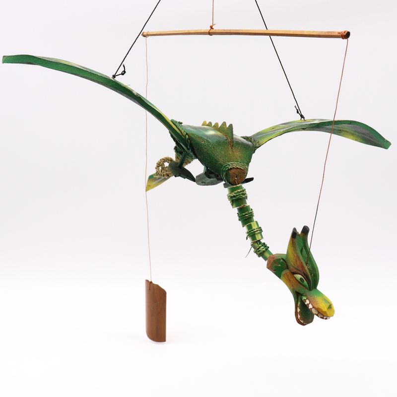 Grön Hängande Drake av Kokosnöt 37cm