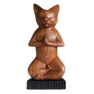 Handsnidad Yogakatt - Lotus
