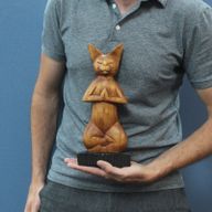 Handsnidad Yogakatt - Lotus