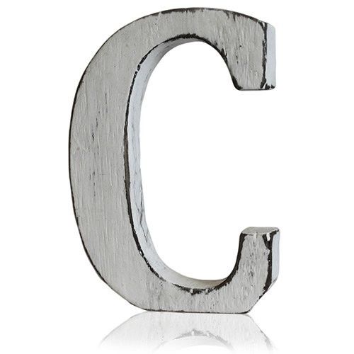 Shabby Chic Bokstäver - C
