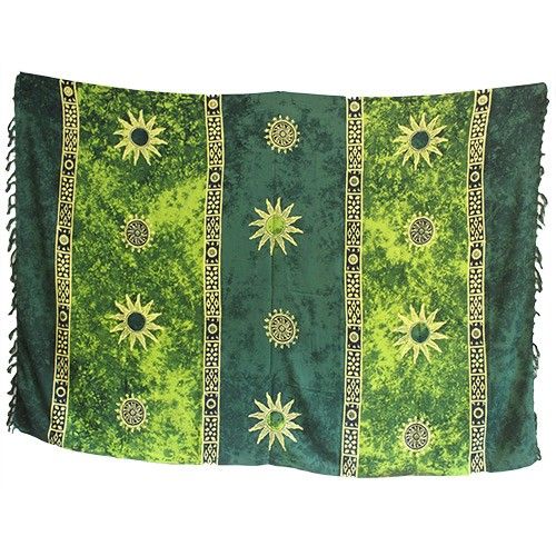 Bali Keltisk Sarong - Solsymboler (4 Olika Färger)