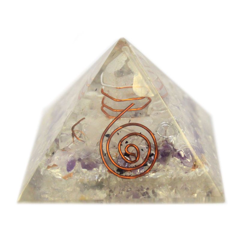 Pyramid av Orgonit 55mm - Ädelstenschips och Koppar