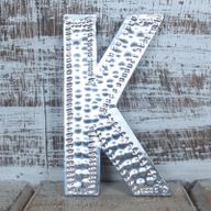 Små Bokstäver i Aluminium - K