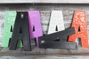 Bokstav "A" - Olika Färger - 15cm