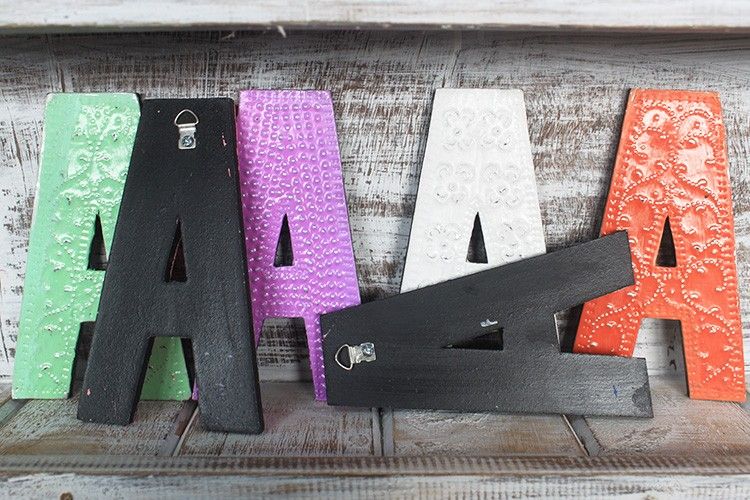 Bokstav "A" - Olika Färger - 15cm