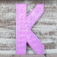 Bokstav "K" - Olika Färger - 15cm