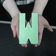 Bokstav "W" - Olika Färger - 15cm