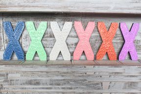 Bokstav "X" - Olika Färger - 15cm