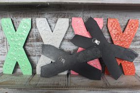 Bokstav "X" - Olika Färger - 15cm