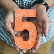 Siffra "3" - Olika Färger - 15cm