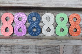 Siffra "8" - Olika Färger - 15cm