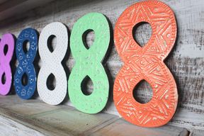 Siffra "8" - Olika Färger - 15cm