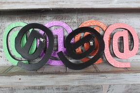 Symbol "@" - Olika Färger - 15cm