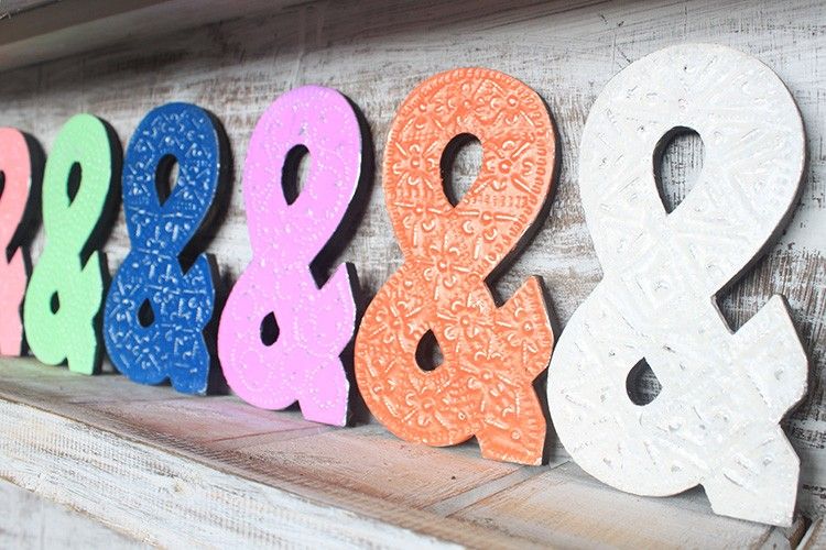 Symbol "&" - Olika Färger - 15cm
