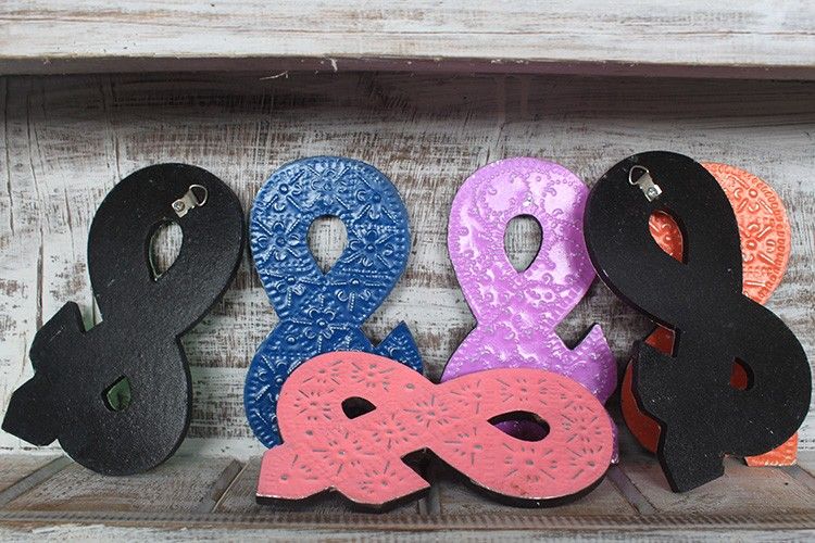 Symbol "&" - Olika Färger - 15cm