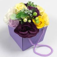 Blombukett av Tvål - Lila Trädgårdsblommor