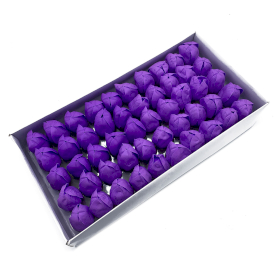 50x Tvålblommor för Hantverk - Mellanstor Tulpan - Lavendel