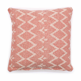 Klassisk Kuddfodral - Zig-Zag Rosa - 40x40cm