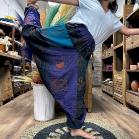 Yoga- och Festivalbyxor - Aladdin Himalaya-tryck i Lila