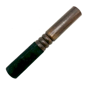 Trästav - 17cm - Medelstort med Dubbel Ring