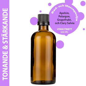 10x Tonande & Stärkande Massageolja - 100ml - Utan Etikett